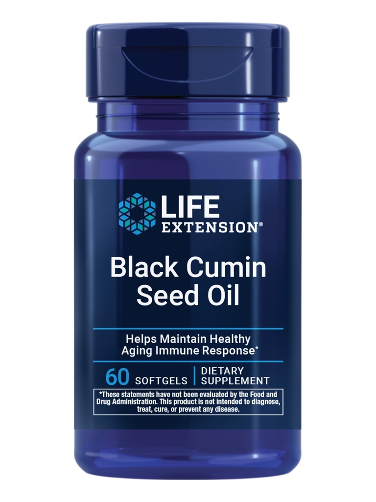 Prolongation de la durée de vie Huile de graines de cumin noir, Cumin noir, Immune soutien de la santé, santé du corps entier, vieillissement en santé, sans gluten, sans OGM, 60 softgels