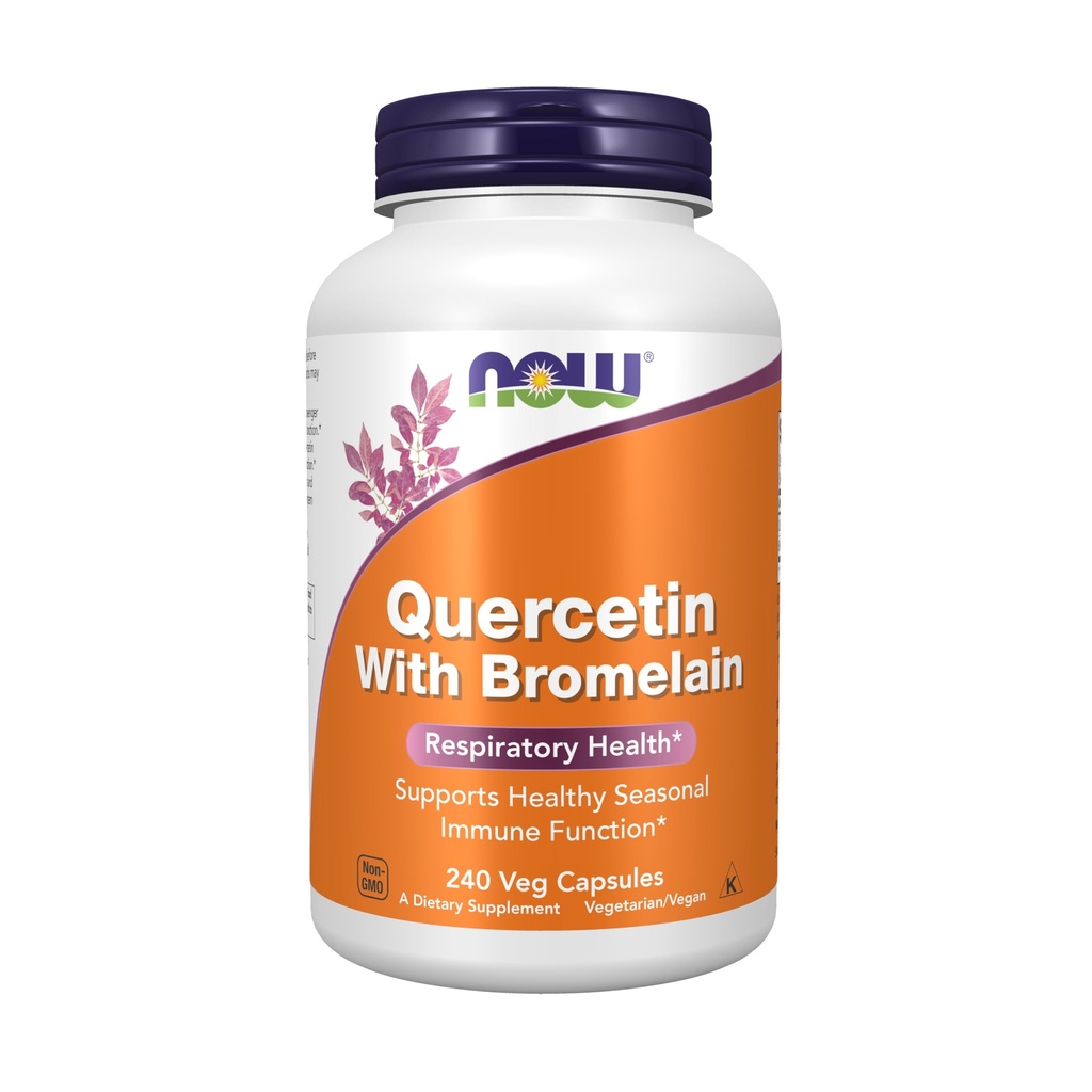 NOW Foods Supplements, Quercetine with Bromelain, Balanced Immune System*, 240 Veg Capsules