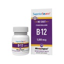 Superieure Bron Geen Shot Vitamine B-12 Cyanocobalamine 5000 mcg - Vitamine B-12 ter ondersteuning van energieproductie, hersenengezondheid en algehele wellness - Sublinguale tabletten - 100 oplosbare tabletten