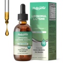 Liposomale L-lysine 1000MG Liquid Drops, Lysine Supplement for Women & Kids with Vitamin C, B6, D3, B12 & Zink Gluconate, Skin & Lip Health, Immune & Collageen Production Support, Citroen Smaak, 2 fl oz