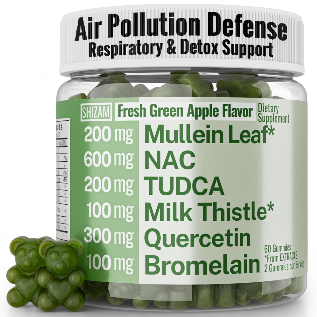 Mullein TUDCA NAC Quercetin met Bromelain Gummies, N-Acetylcysteïne N-Acetyl-Cysteine N-Acetyl-L-Cysteine Bile Zouten Melkdistel, Mullein Leaf Drops & Lozen Alt Supplement voor Lungs 500-mg 600-mg
