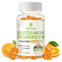 Glucosamine Chondroitin Gummies met MSM & Vlierberry Extra Sterkte - Gezamenlijke ondersteuning, Antioxidant Immune Support Supplement voor volwassenen, mannen en vrouwen. Oranje