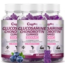 3 Packs 3000MG Glucosamine Chondroitin Gummies, Extra sterkte Joint Support Supplement met MSM & Vlierbes, Flexibiliteit, Antioxidant Immune Support Gummy voor volwassenen, mannen & vrouwen 180Cts