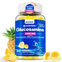 Suikervrij Glucosamine Chondroitin MSM Gummies - Max Strength Mobility Supplement for Women & Men w/ Glucosamine Sulfate 2000mg, Boswellia, Curcuma & Hyaluronic Acid - Flexibiliteitsondersteuning - 60Cts