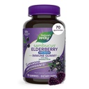 Nature's Way Sambucus Zero Sugar Immune Gummies, Daily Immune Support*, Black Elderberry Extract, Vitamine C, Vitamine D3, Zink, Suikervrij, Suiker Alcoholvrij, Plant-Based Sweeteners, 70 Gummies