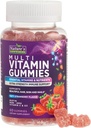 Multivitamine Gummies voor volwassenen - Complete Multivitamine Gummy voor vrouwen & mannen - Essentiële Vitaminen & Mineraal met Vitaminen A, C, D, E, & High Potency B12 - Vegetarische Gummy Multivitaminen - 60 Gummies