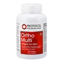 PROTOCOL VOOR LEVENSBALANS Ortho Multi Softgels voor mannen - Multivitamine voor prostaatgezondheid - met Zag Palmetto, Zink & CoQ10 - Mannen Dagelijks Multivitamine - IJzervrij - 90 Softgels