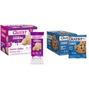 Quest Nutrition Frosted Cookies Twin Pack Verjaardag Cake 1g Suiker 10g Proteïne 2g Net Carbs Glutenvrij 8 Tellen & Chocolate Chip Proteïne Cookie 12 Tellen