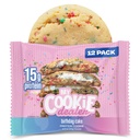 Mijn Cookie Dealer Proteïne Cookies, Verjaardagstaart (2.2oz, Verpakking van 12) - 15g Proteïne per Cookie - Individueel verpakte workout snacks voor On-The-Go Travel