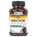 DEVA Vegan Quercetin 500mg Plus 25mg zink met vlierbessen, echinacea en Oregano extracten -Geen dierlijke ingrediënten - 90 tabletten, 1-pack