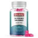 Zink Gummies - Zink Picolinate 50mg, Suikervrij, Zeer absorberende Zink Picolinate Supplement voor kinderen & volwassenen, Ondersteuning Groei, Immuunfunctie, Huidgezondheid, 60 Gummies