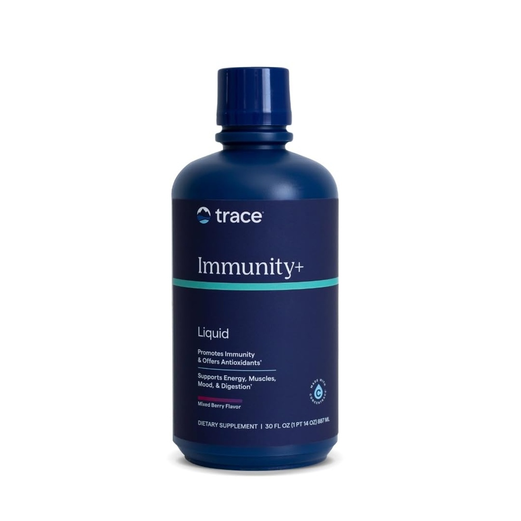 Trace Minerals Immunity+ - Liquid Supplement for Healthy Body & Immune Support - Elderberry Multivitamine - Formulated with Ionic Trace Minerals - Sugar-Free - Mixed Berry - 30 fl oz (30 Servings)