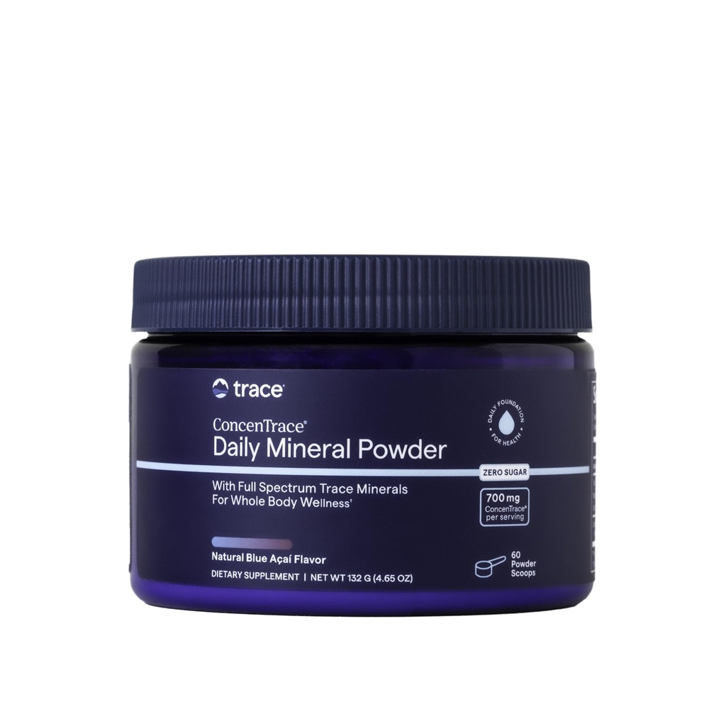 Trace Minerals ConcenTrace Daily Mineral Powder - Ondersteunt energie, spijsvertering, botgezondheid - 70+ multimineralen supplement met Ionische Magnesium, Chloriden, & Kalium, Sugar-Free (60 porties)