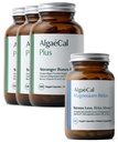 ALGAECAL supplément de calcium d'algues rouges organiques pour la densité et la force osseuses, vitamine K2 MK7, vitamine D3, magnésium et minéraux traces, 120 capsules de légumes Magnésium RelaxTM (60 capsules)