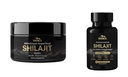 Bien-être Mora Himalayan Shilajit Résine (30g) + Capsules de Shilajit végétalien (60 Nombre) , 75%+ Acid Fulvic & 85+ Trace Minerals , Supplément minéral-rich pour hommes et femmes