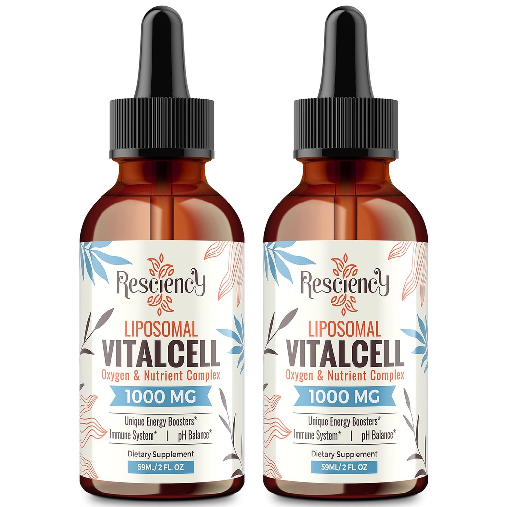 13-in-1 Liquid Oxygen Boost & Nutriënt Supplement, Liposomal Optimalized-Delivery Blend with Trace Minerals, Amino Acids, CoQ10, B Vitaminen & Fulvic Acid, Daily Wellness Liquid Oxygen Drops, 4 fl oz