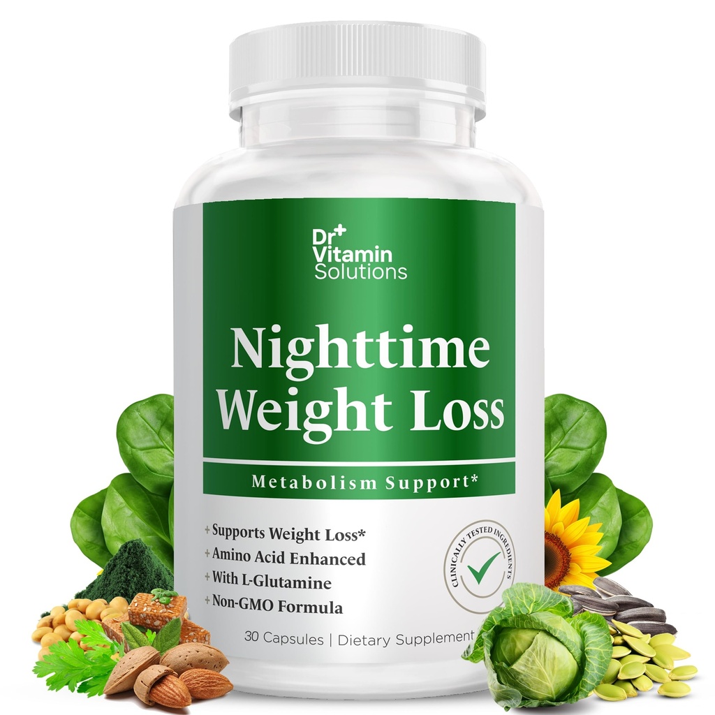 Nighttime Fat Burner Supplementen - Apetite Suppressants voor gewichtsverlies - Vrouwen & Mannen, Slaap & ontspannen - Metabolisme Booster gewichtsverlies Pillen 30