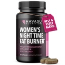 Night Time Fat Burner voor vrouwen - Appetite Suppressant voor gewichtsverlies - 60 Tellen - Herbal Metabolisme Booster met Melatonine voor slaapondersteuning - Vegan, niet-GMO Capsules - 2 maanden levering
