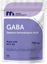 Micro Ingredients GABA 750 mg with MCT Oil, 300 Softgels | Gamma Aminobutyric Acid with Vitamin B6, 5-HTP, L-Theanine, L-Tryptophan & Magnesium Glycinate | Non-GMO, cGMP Manufactured