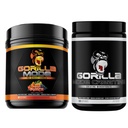 Gorilla Mind Pre Workout (Fruit Punch) + Creatine (100 Serv.) - Uitgebreide Stack voor verbeterde sterkte, vermogen output en spiergrootte