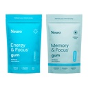 Neuro Focus Set – 90 Comptez chacun (Peppermint) – Sans sucre Nootropic Chewing Gums avec de la caféine naturelle, L-Theanine, B-Vitamines & Ginseng pour l'énergie, l'alerte et la clarté