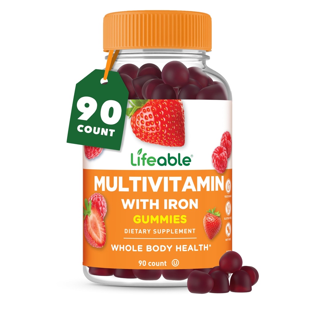 Levensbaar Multivitamine met Ijzer voor Volwassene 13 Essentiële Vitaminen en Mineralen voor Mannen en Vrouwen 