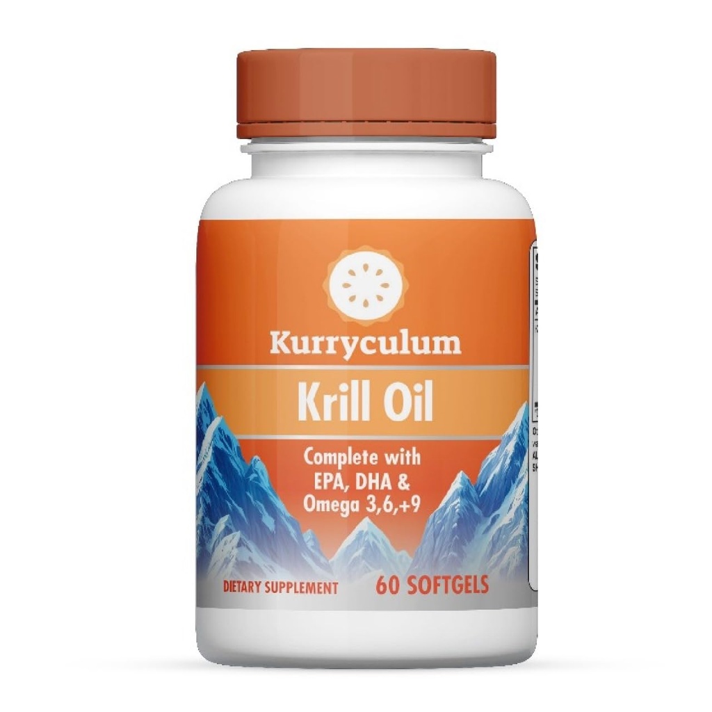 Huile de krill 500 mg – Omega-3 à haute puissance (EPA et DHA), sans bruine Uniquement petit 60 softgels, riche en astaxanthine, d'origine durable, testé en troisième partie