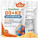 VEV Corefeel Vitamine D3 K2 10.000 IE Magnesiumsupplement 