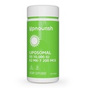UpNourish Liposomal D3 K2 Vitamine 10000 IE D3 en K2 MK-7 200 mcg - 365 Vitamine D3 k2 (Vitamine D3 con K2) Mini Softgels - Eenvoudig doorslikken K2 D3 Vitamine Supplement