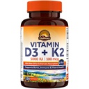 Vitalitown Vitamine D3 K2 Supplement, D3 5000 IE, Vitamine K2 MK-7 100 mcg, Non-GMO, No Gluten & Soy, for Bone, Teeth, Immune & Heart Health, 120 Softgels