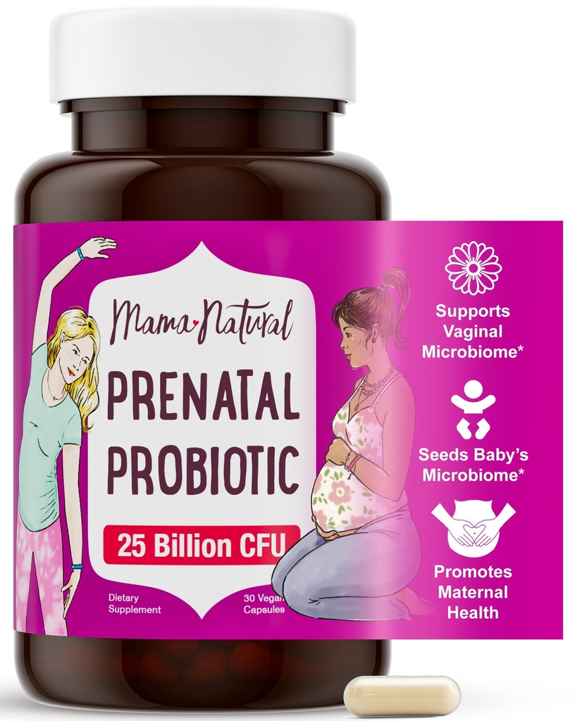 Mama Probiotiques prénatals naturels pour les femmes – Gut & Immune Support pour la grossesse, l'allaitement et la post-partum*