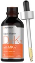 Horbäach Vitamine D3 K2 gouttes de liquide avec MK7-