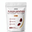 Zera Astaxanthine 12mg, Natuurlijke Microalgen Antioxidant Supplementen, Helpt Cellen te beschermen tegen oxidatieve stress, huidsterkte en elasticiteit, bevordert gezonde huid en ogen, 150 Softgels