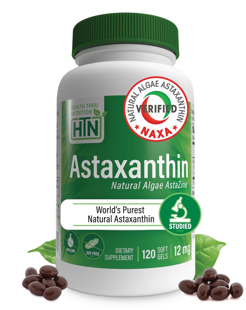 Gezondheid Thru Nutrition Astaxanthine Triple Strength 12mg Supplement 120 Softgels 