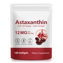 Suppléments d'astaxanthine, soutient les yeux, les articulations, la circulation interne, la santé de la peau, suppléments antioxydants d'astaxanthine (1Bag120P)