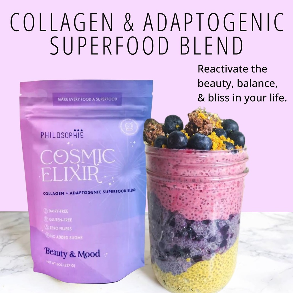 Philosophie Cosmic Elixir Collagen Superfood Blend with Adaptogens 