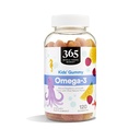 365 door Whole Foods Market, Omega-3 Kids' Gummy, Natural Raspberry Lemonade Flavor, 120 Tellen