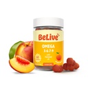 BeLive Organic Omega 3 Gummies - 60 Ct I Vegan Omega's 3 6 7 & 9 van Vlaszaadolie & Sea Buckthorn Fruitolie, voor kinderen & volwassenen, Full Body, Brain & Eye Support, Suikervrij