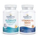 Nordic Naturals Ultimate Cognitive and Bone Density Pack - Ultimate Omega Vitamin D3 1000, Orange