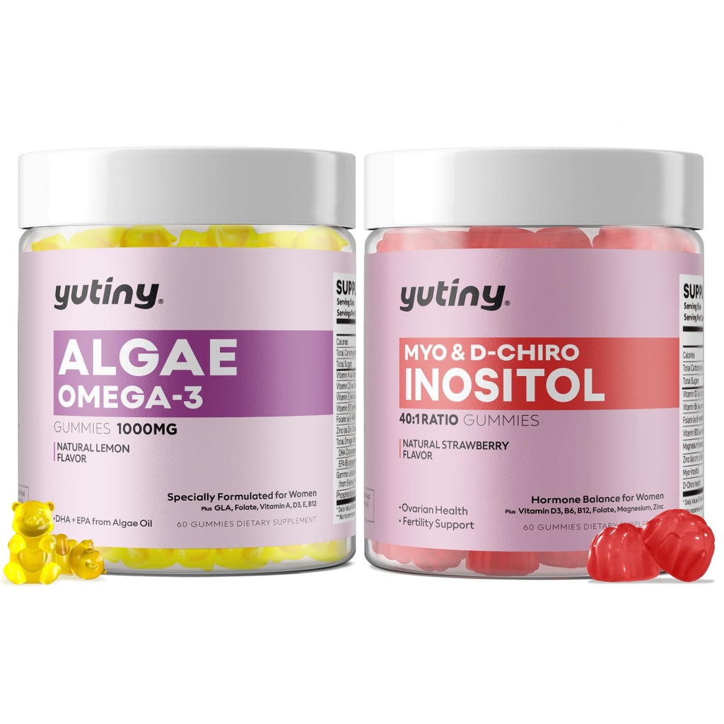 Myo-Inositol & D-Chiro Inositol Veganistone Omega 3 Gummies for Women