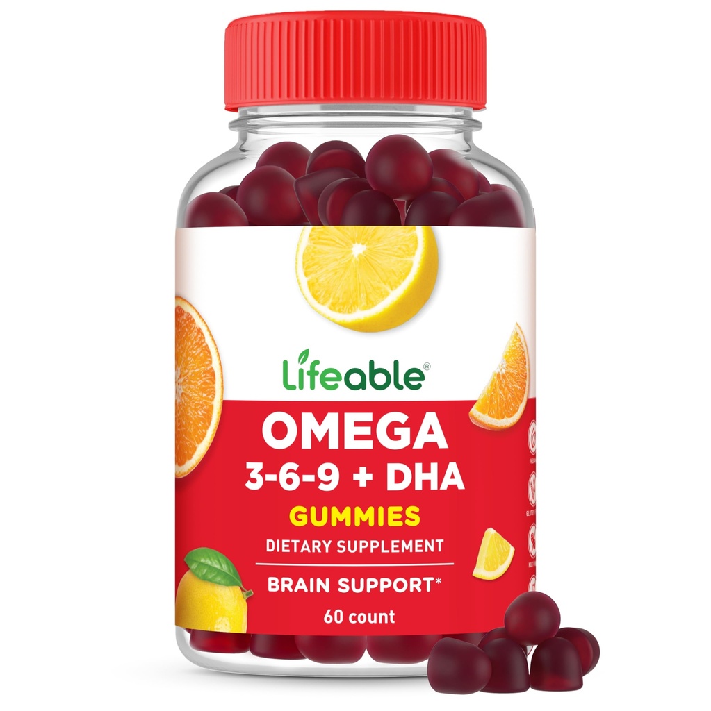 Levensvatbare Omega 3 6 9 Gummies met Vegan DHA-supplement 