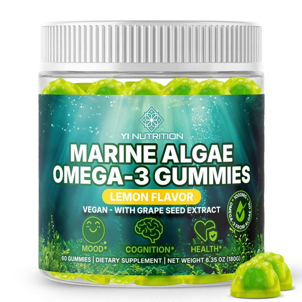 Marine Algen Omega 3 Gummies with 3400mg+ 