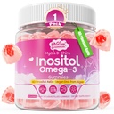 Myo-Inositol & D-Chiro Idéal 40:1, Inositol + Omega-3(3:1) Gummées, Hormone Balance pour les femmes