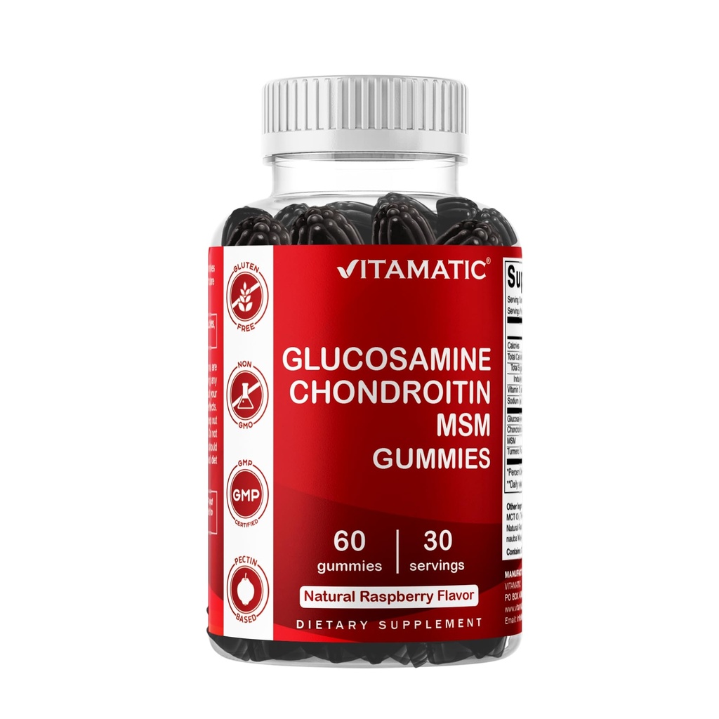 Vitamatic Glucosamine Chondroitin Gummies with MSM & Vitamine E 