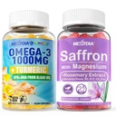 Vegan Omega-3 1000mg + Turcuma, suppléments de safran
