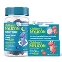 MYLICON Relief Tummy pour les enfants, Tablettes de Relief Tummy de jour + Gommies de nuit avec Melatonine
