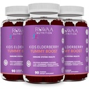 RUWAA NUTRITION Sambucus Vlierbessen Gummies voor kinderen met zink en vitamine C: Antioxidant, Immuun Ondersteuning Vitaminen, Ondersteunt Immuun Systeem Gezondheid: Vegetarisch, Glutenvrij, Gelatinevrij (3)