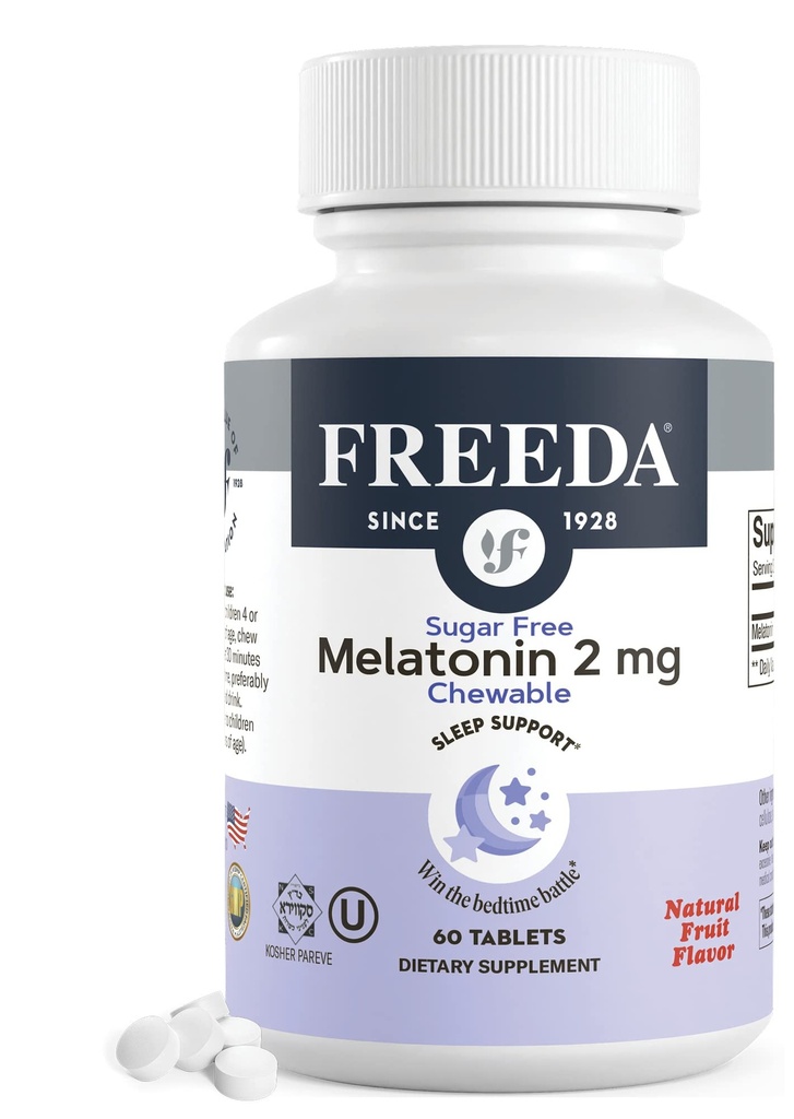 GRATUITE Mélatonine 2mg sans sucre – aide naturelle au sommeil pour les adultes et les enfants – végétalien, kasher, sans gluten, non-OGM, soutien facile au lit – 60 comprimés