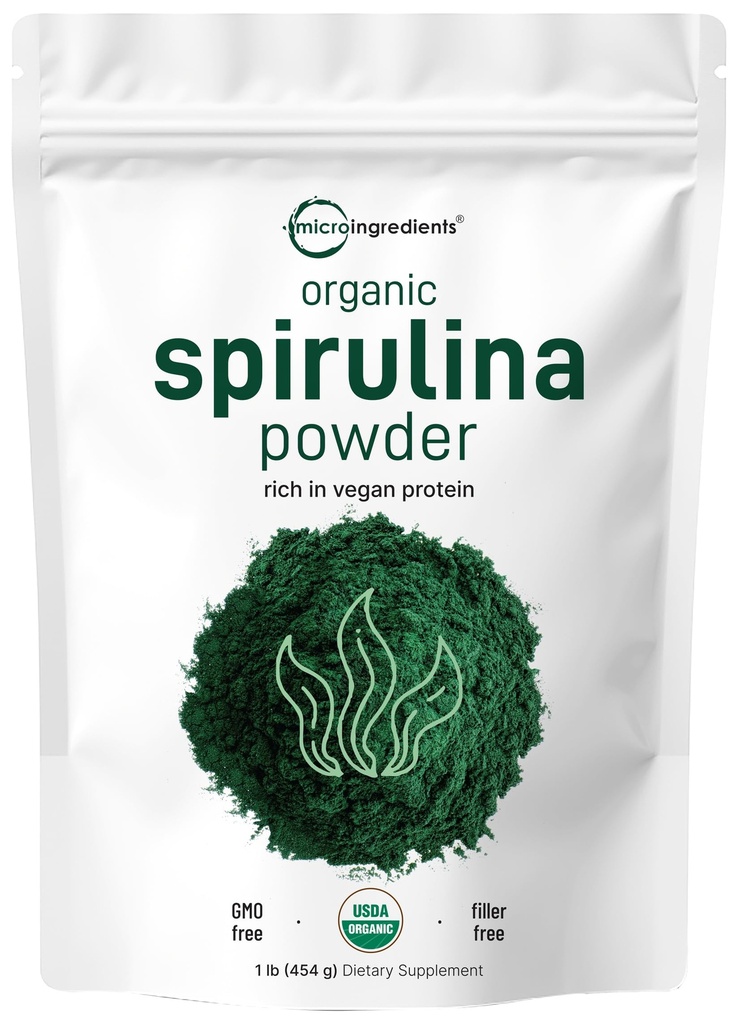 Micro-Ingrediënten Organische Spirulina Poeder, 1lb 