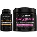 Vital Vitamins Astaxanthin + Vegan Collagen Booster Powder